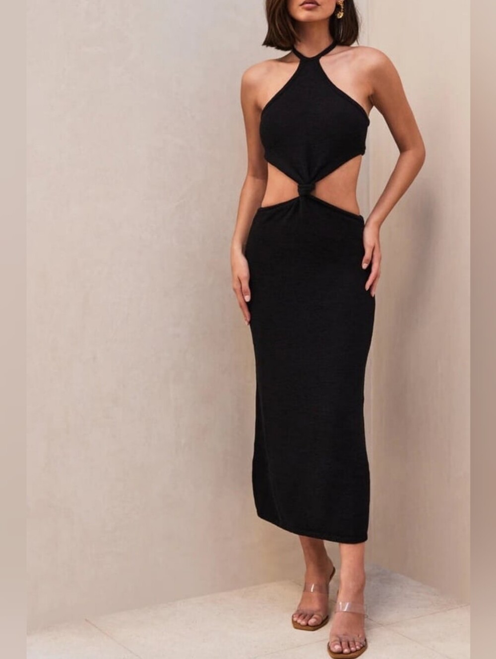 Cult Gaia Halterneck Midi Length Dress Sm